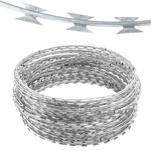Razor Blade Concertina Wire Coil