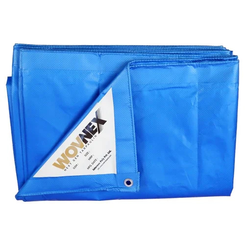 Wovnex Woven Coated Blue Tarpaulin - Fabric Type: Hdpe
