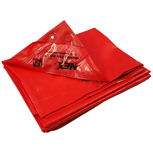 Multi-Layer Cross Laminated Red Tarpaulin