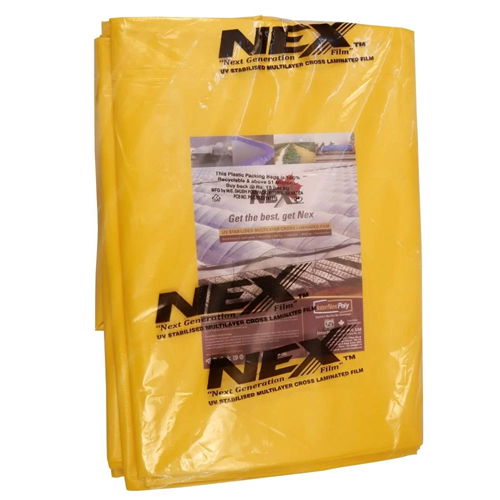 Multi-Layer Cross Laminated Yellow Tarpaulin - Size: Customized