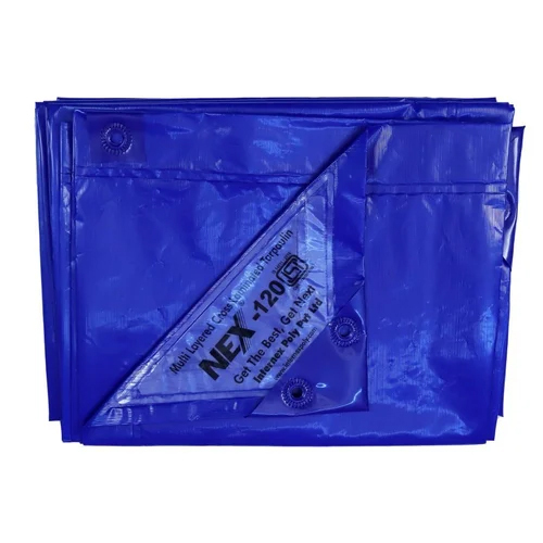 Multi-Layer Cross Laminated Blue Tarpaulin - Size: Customized