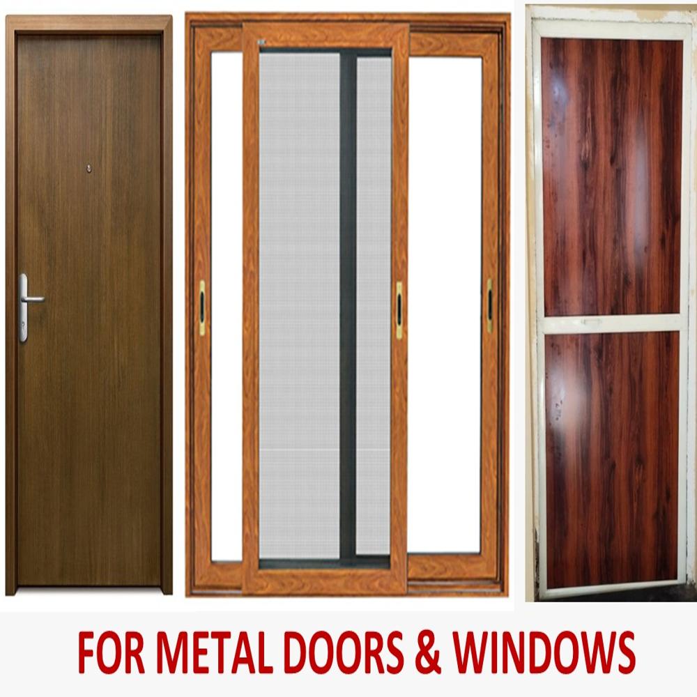 Wood Grain Decorative Film For Facades - Water Resistant: No