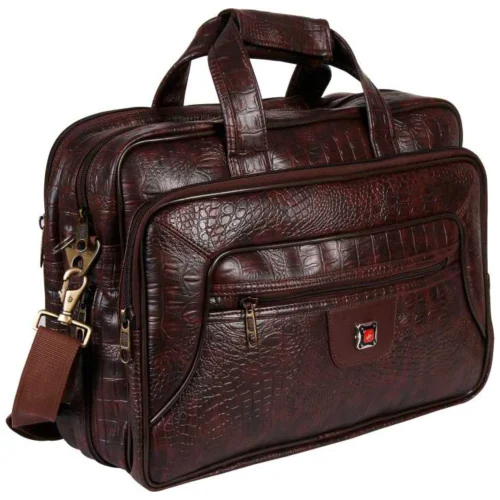 PU Plain Office Laptop Bag