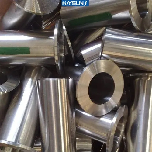 Lap Joint Stub End - Stainless Steel, Polished Surface Finish, Round Shape, Silver Color | AISI Standard, Industrial-Grade Durability