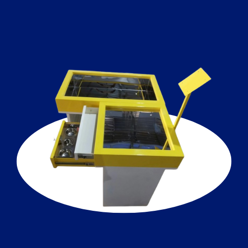 Cash Counter with Computer Mounting plate