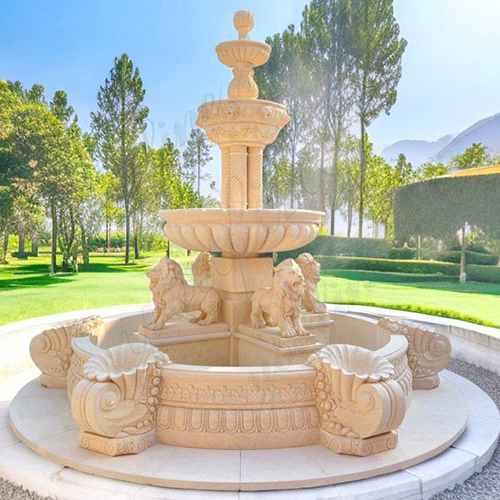 Brown Marble Garden Fountain