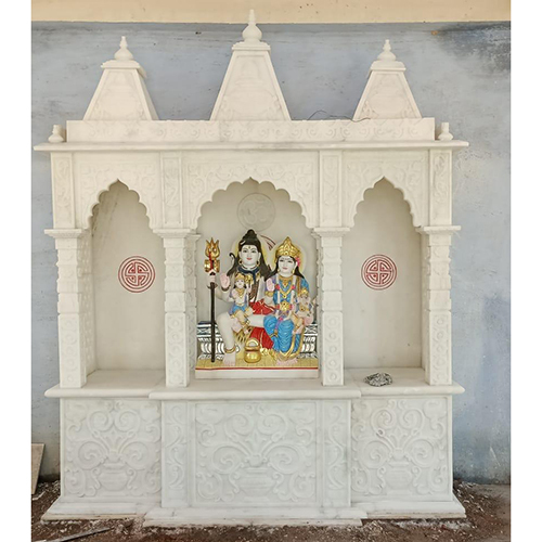 White Designer Marble Temple - Finishing: Polishing