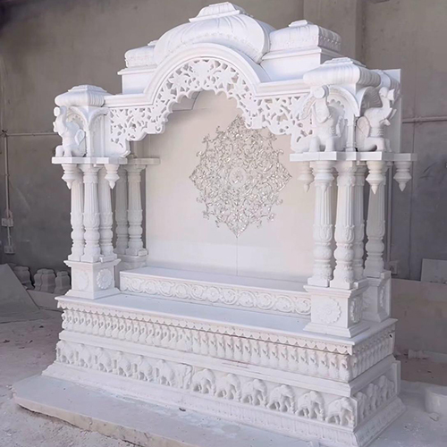 Antique White Marble Temple - Finishing: Polishing