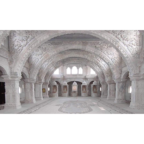 Pure White Hand Carved Marble Temple