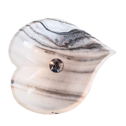 Marble Clock Wash Basin - Color: White