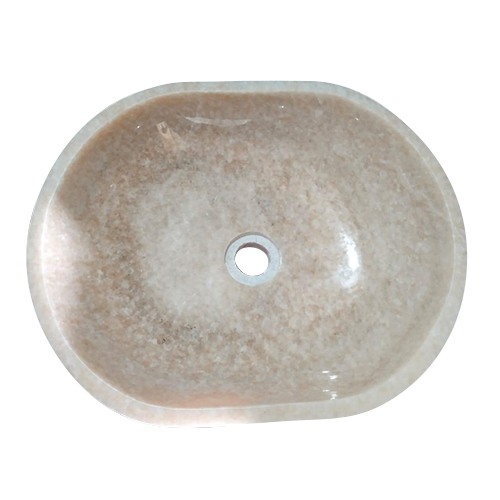 Oval Polished Stone Wash Basin