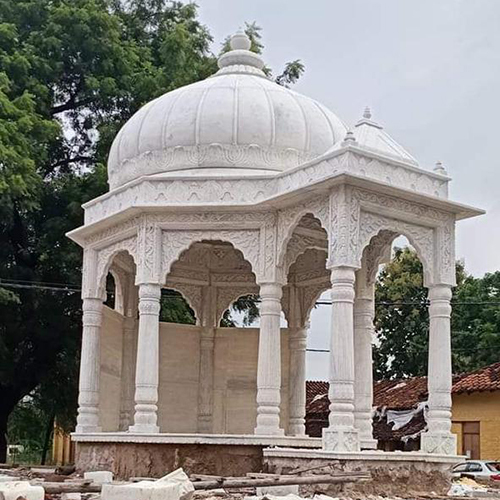 Dome White Marble Chatri