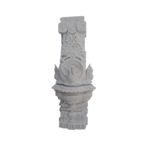 White Polished Marble Pillar