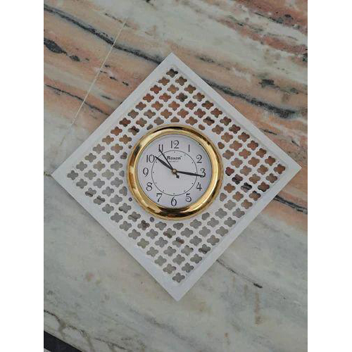 Analog Marble Jali Wall Clock