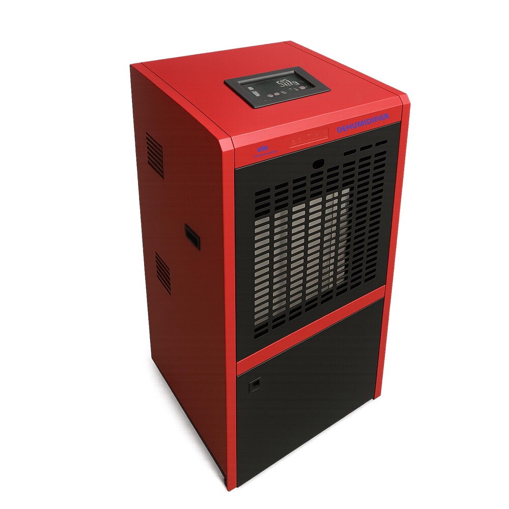 Portable Refrigerative Dehumidifier - 120 L/d Capacity 1400w Power Black And Magenta | Digital Control Auto Shut Off Adjustable Humidity Control