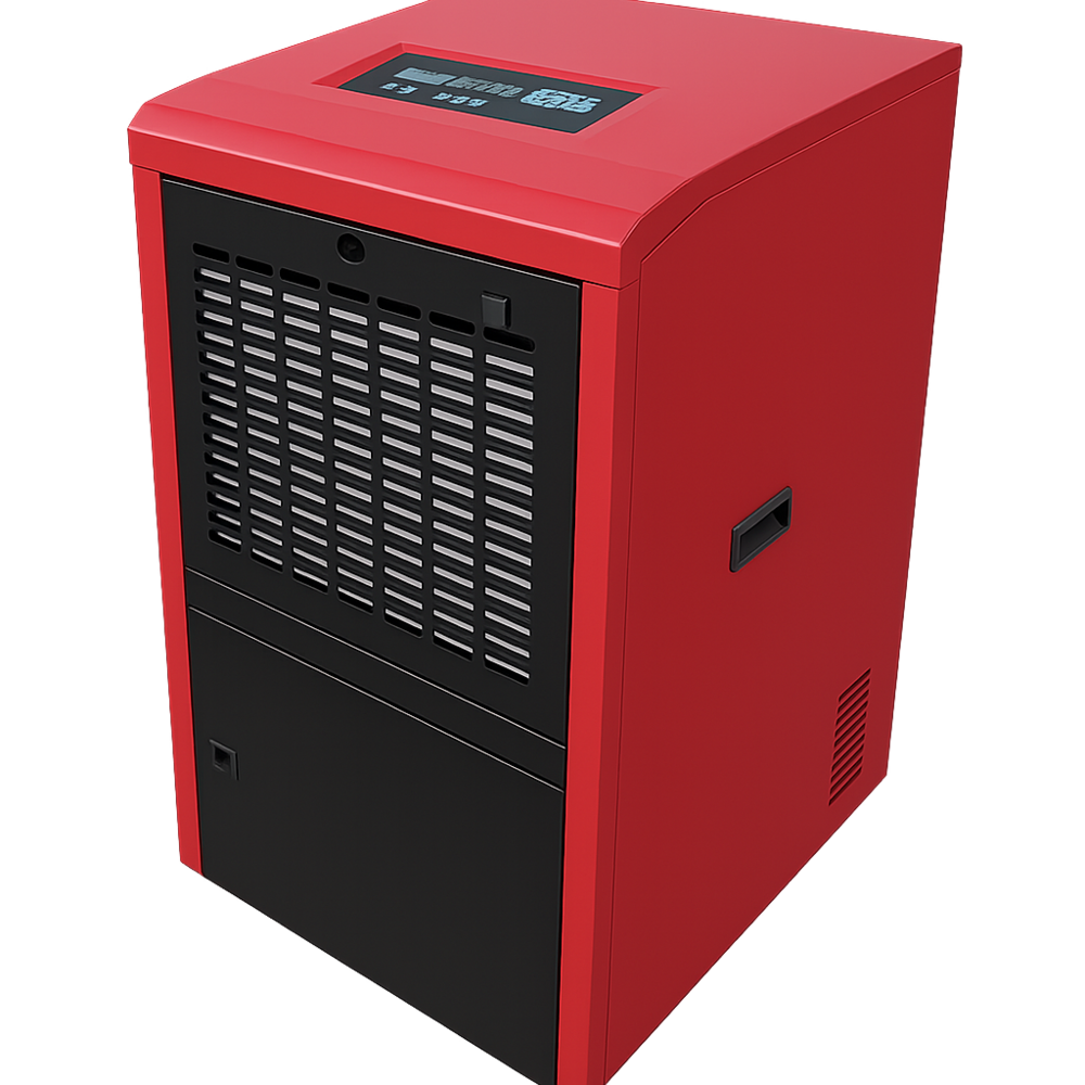 Portable Refrigerative Dehumidifier - 120 L/d Capacity 1400w Power Black And Magenta | Digital Control Auto Shut Off Adjustable Humidity Control