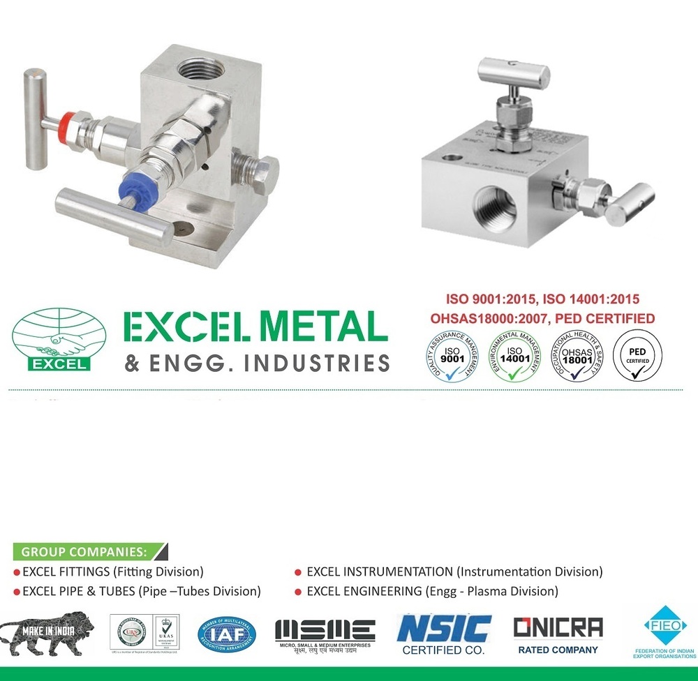 Carbon Steel Manifold Valves - Color: Silver