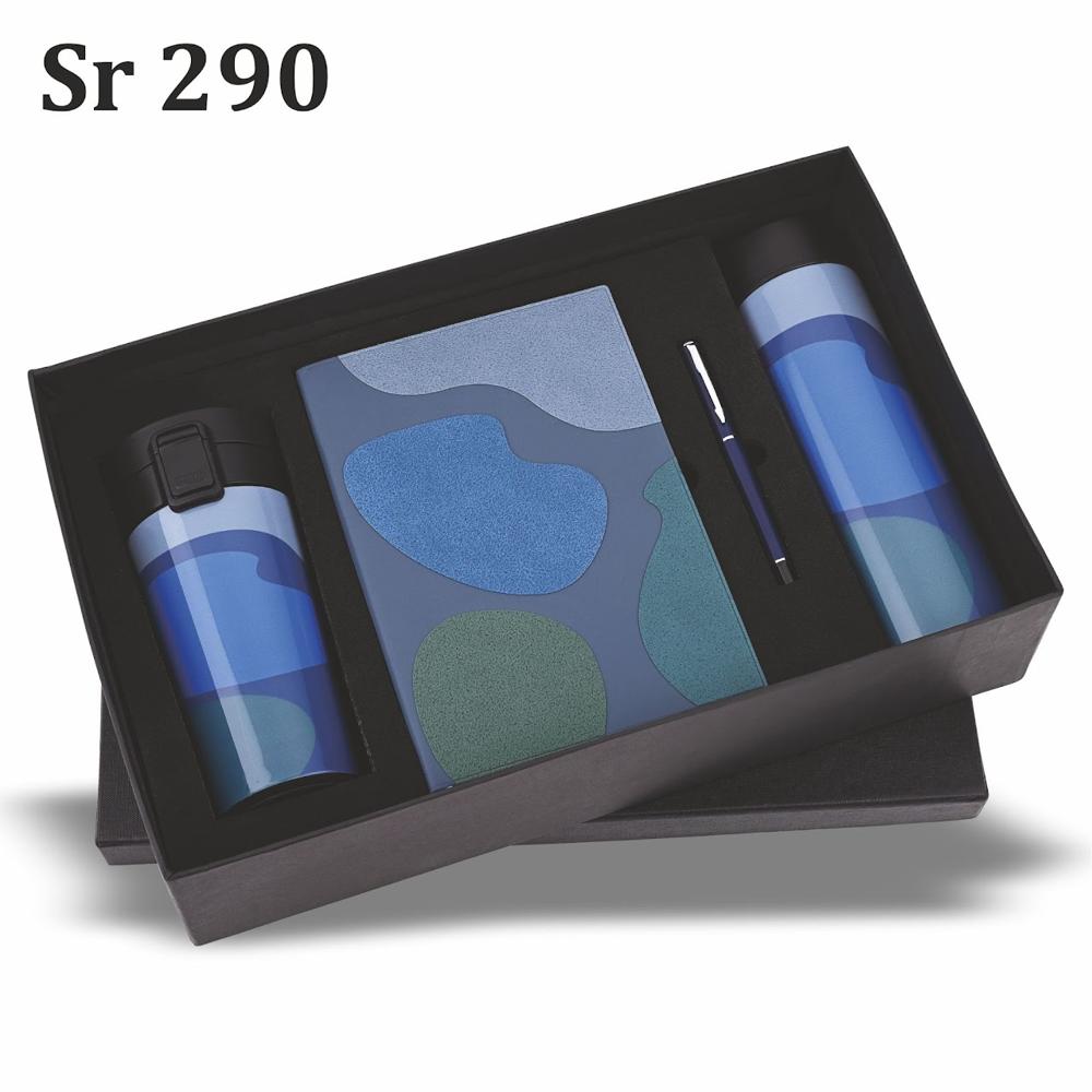 Diary Pen Bottle Mug Blue Abstract - Material: Metal