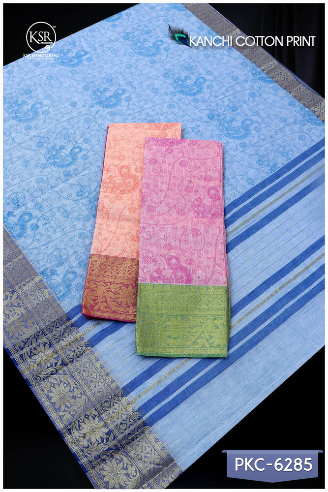 KANCHI COTTON PRINT SAREE
