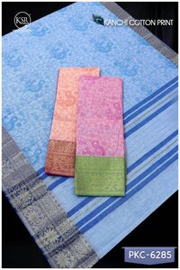 KANCHI COTTON PRINT SAREE