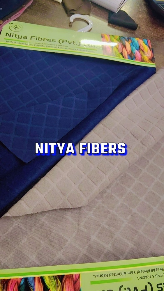 Cotton 3 Thread Embosed Fleece Fabric