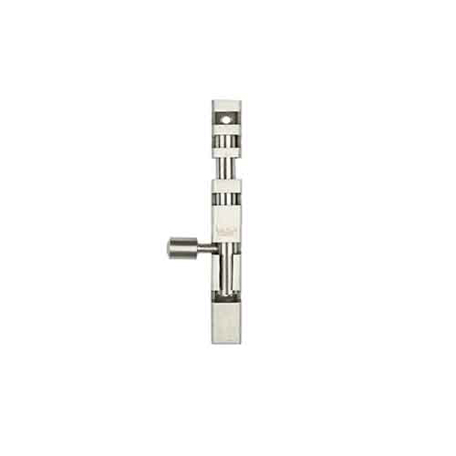 4 Square Stainless Steel Tower Bolt Stainless Steel Matt - Color: Sliver