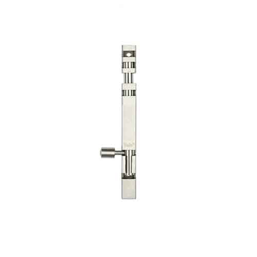 6 Square Stainless Steel Tower Bolt Stainless Steel Matt - Color: Sliver