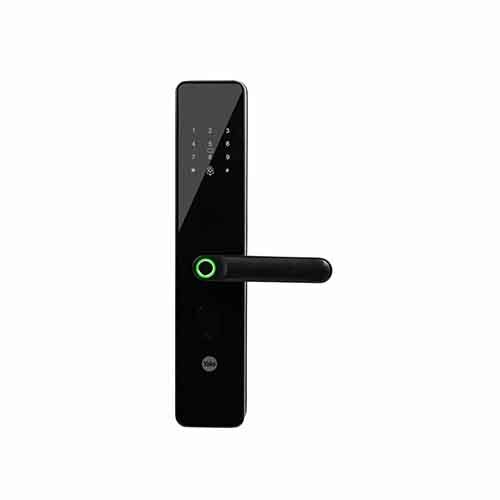 Ydme100Nxt Smart Door Lock Black Fingerprint Pin Rfid Manual Key Access - Color: Black