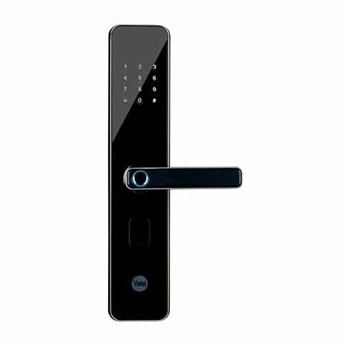 Ydme 200 Nxt Digital Door Lock With Fingerprint Pin Manual Keys Rfid Card - Gold - Color: Black
