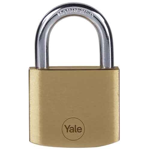 Y110B401221 Yale 40Mm Brass Padlock With 3 Regular Keys (Brass Finish) - Color: Golden