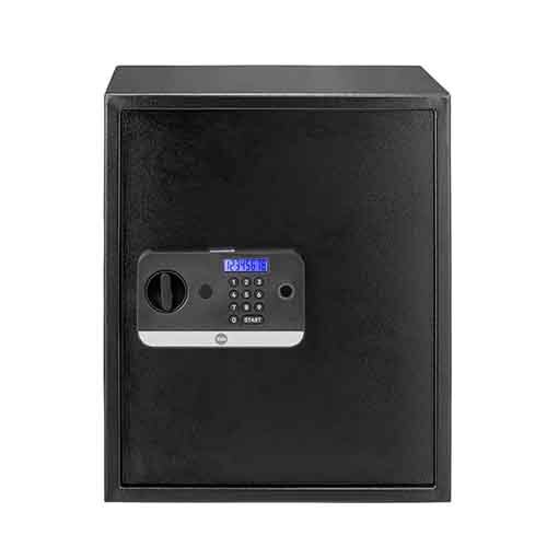 Yale Stellar Biometric Safe Locker With Keypad- Extra Large For Home And Office 59Litres - Color: Black