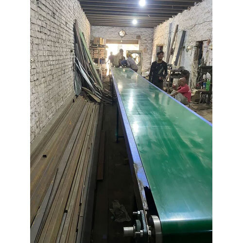 Scrap Handling Conveyor - Color: Green Blue