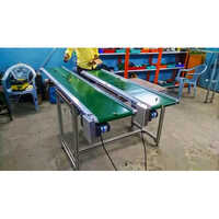Pvc Flat Belt Conveyor - Color: Silver Green