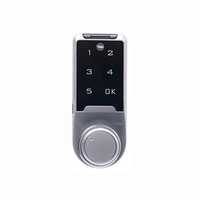 Mesh Pin Digital Wardrobe Lock For Wardrobes And Cabinets - Color: Black