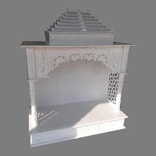 Horizontal White Marble Temple - Pattern: Designer