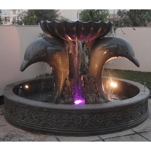 Black Marble Stone Fountain - Feature: High Quality