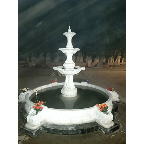 White Marble Fountain - Feature: High Quality