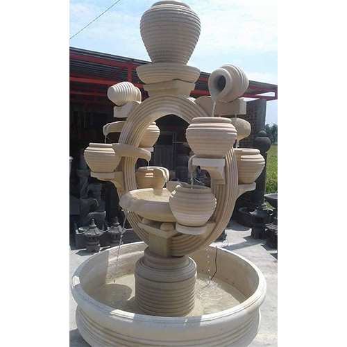 Stone Garden Fountains - Color: Off White