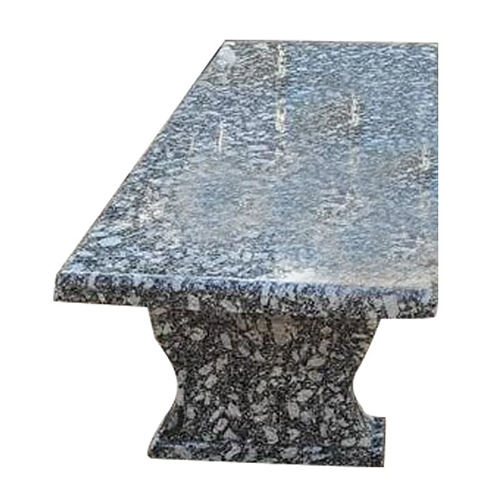 Granite Garden Benches - Color: Black