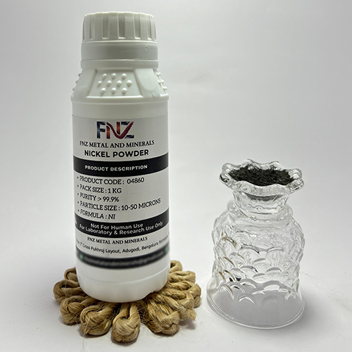 Nickel Powder - 1 Kg Black Metallic Powder, 99.9% Purity, Industrial Grade, Moisture-Proof Packaging | Ideal for Electronics, Coatings, and Battery Production