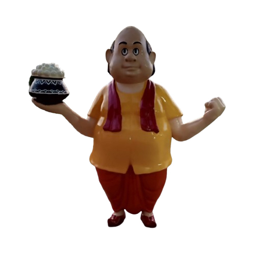 Frp Gopal Bhar Statue - Color: Multicolor