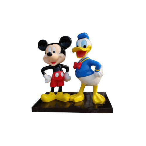 Frp Micky Mouse And Donald Duck Statue - Color: Multicolor