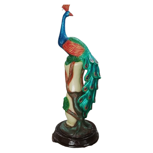 FRP peacock With Tree Statue
