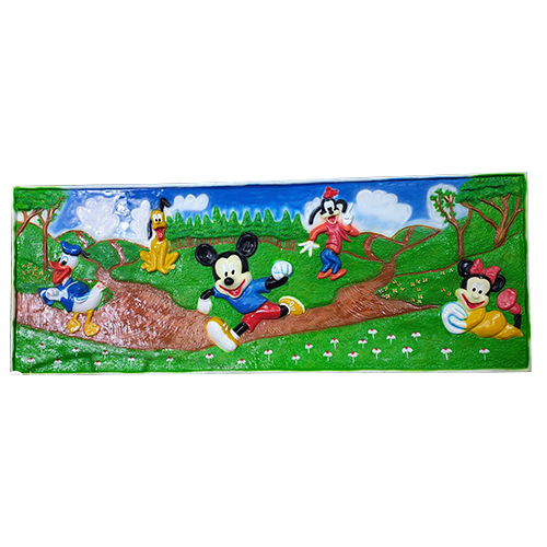 FRP Micky Mouse Family Wall Mural