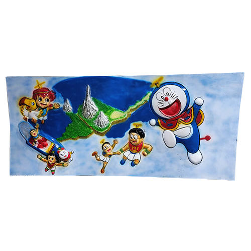 FRP Doraemon Family Wall Mural