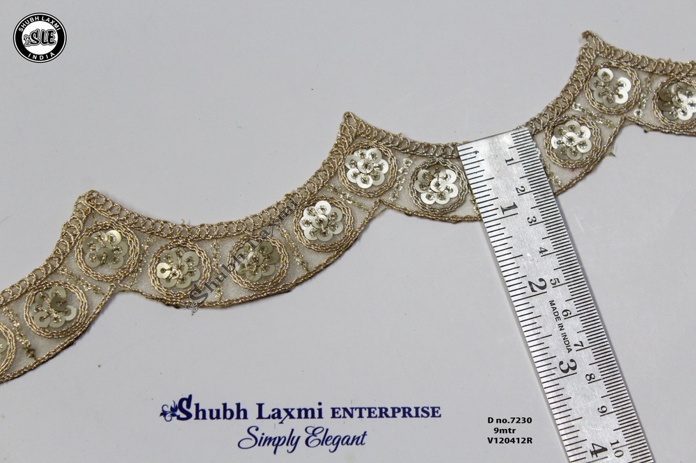 Fancy Embroidery &Sequence Zari Laces