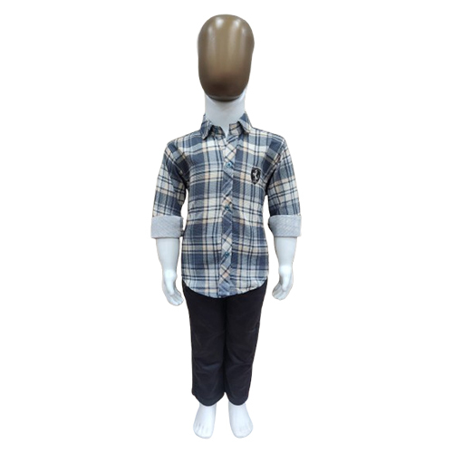 Boys Casual Pant Shirt - Design: Trendy