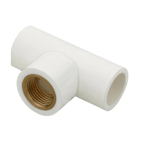1 x 12 uPVC Reducing Brass Tee