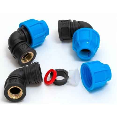 PP Compression Female Threaded Elbow