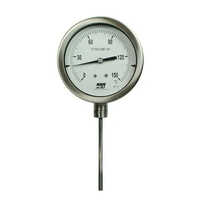 Digital Temperature Gauge - Color: Silver